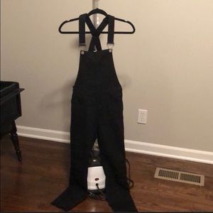 Black overalls